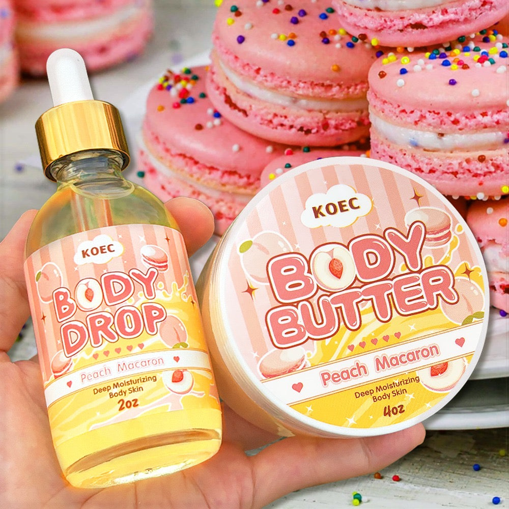 Strawberry cake body butter Body drop care set KOEC Deep Mosturizing Body skin.