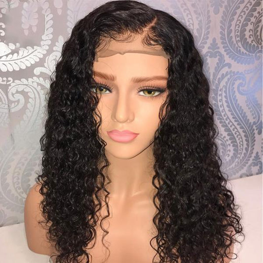 LACE FRONT HUMAN HAIR WIGS  BRAZILIAN REMY HAIR LACE FRONT WIGS Natural Color