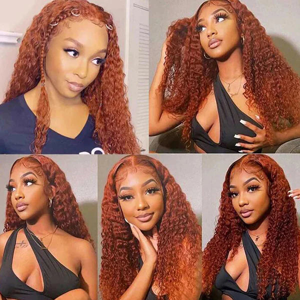 #350 Deep Wave 13*4  straight Lace Frontal Wig